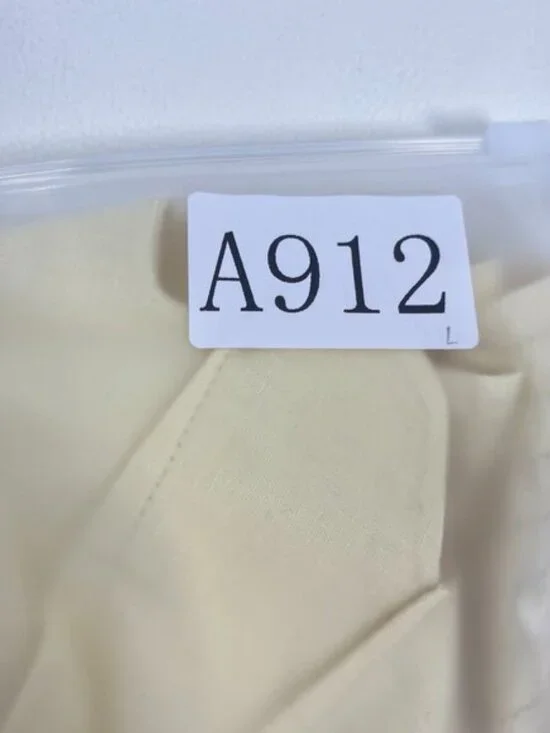 NWOT Farm Rio Lea One Shoulder Off-White Linen Blend Mini Dress Size L 3D Petal - Picture 15 of 15